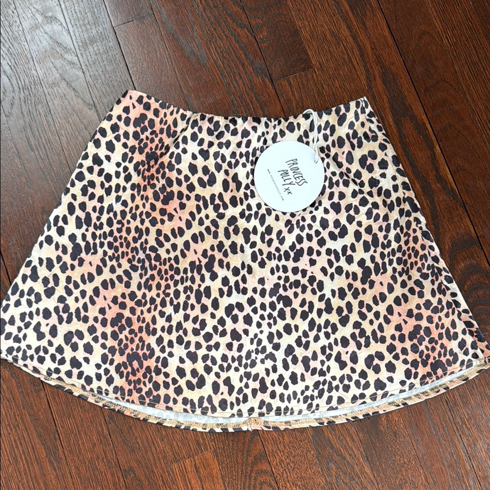 Leopard Print Mini Skirt